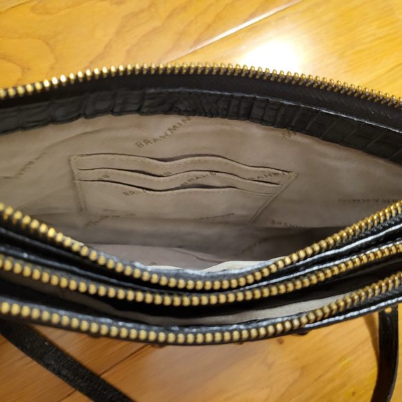 Brahmin black double compartment bag - Picture 4 of 6